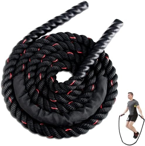 Jump Rope, Weighted Jump Rope for Men Women, 1.5lb 2.8lb Heavy Jumping Ropes for Fitness, Adult Skipping Rope for Home Gym Exercise, Improve Strength and Building Muscle Workout Equipment