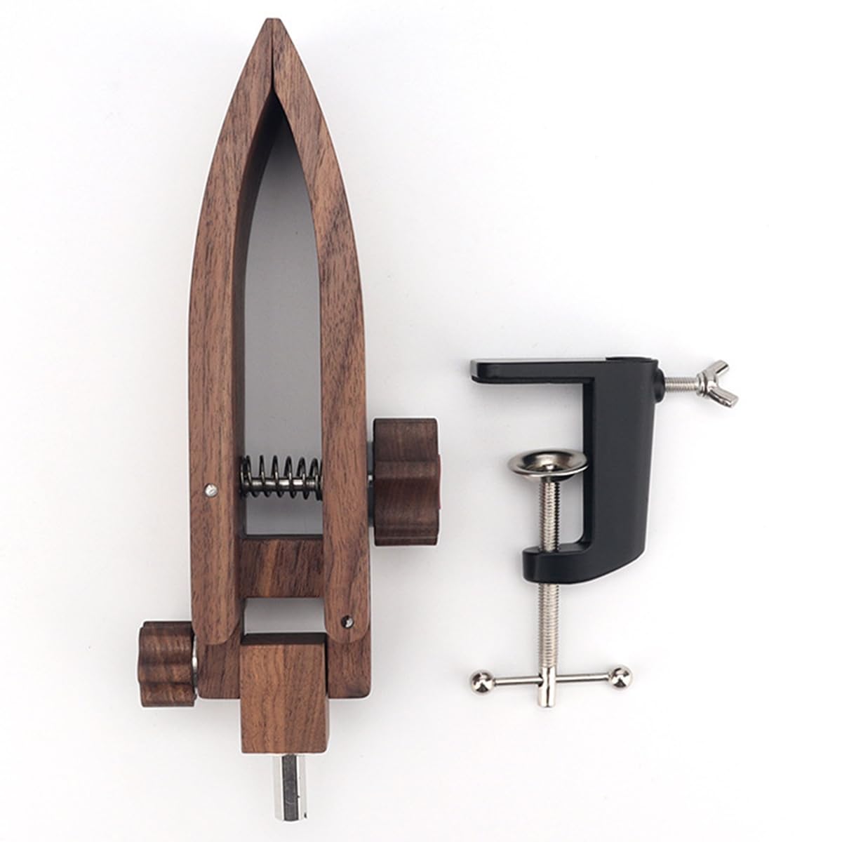 Pince en Bois Réglable pour Couture à la Main, Outil de Couture Pliable pour Cuir, Pince Fixe