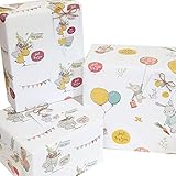 6 etiquetas de regalo para baby shower de 6 cm x 6 cm con cuerda.