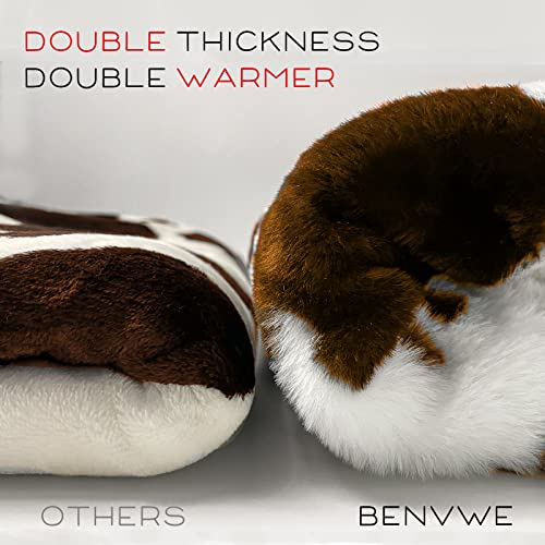 Cow Print Blanket, Double-Sided Throw Blanket For Couch Sofa Bed Office Fleece Blanket Soft Fluffy Blankets Plush Blanket For Adults Kids In All Seasons 51" X 63" #TOP4