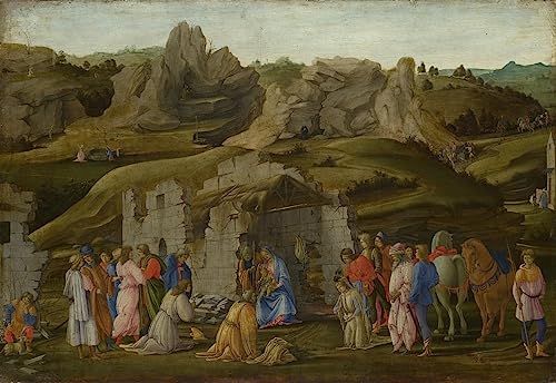 Tableau l'Adoration des Rois Filippino Lippi Toile Décorative sans Reflet