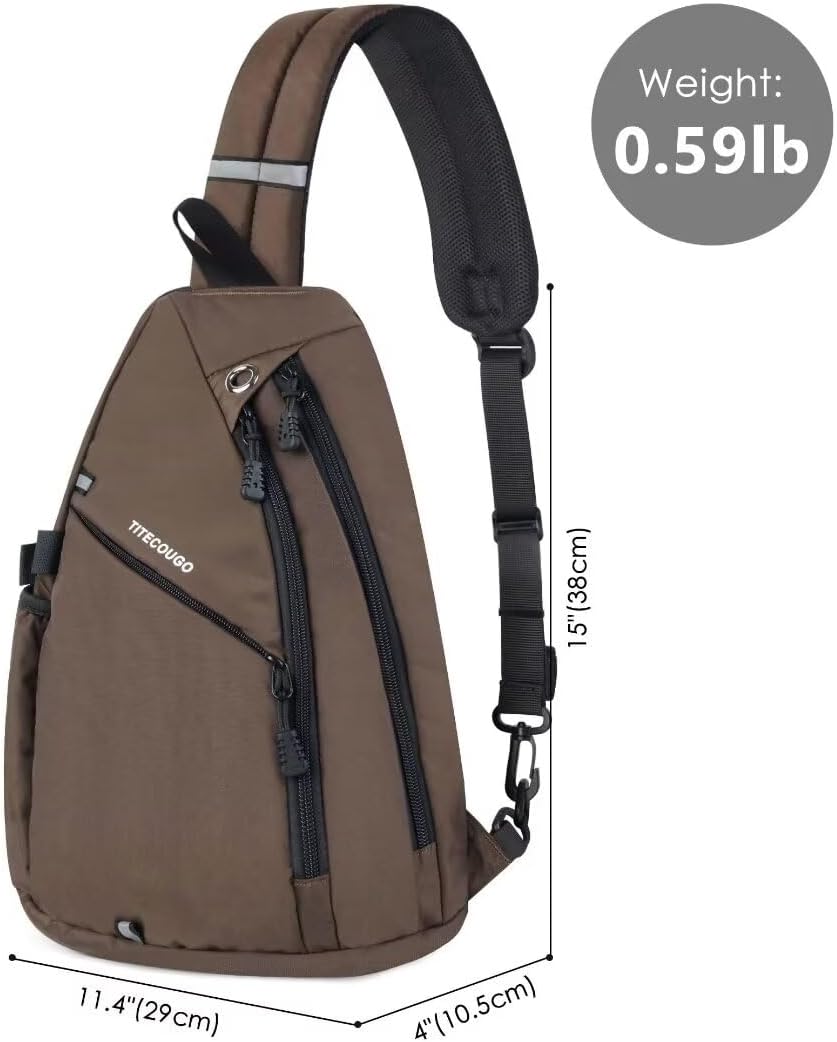 TITECOUGO Sling Bag Crossbody Shoulder Outdoor Travel Hiking Backpack for Women & Men - Image 5
