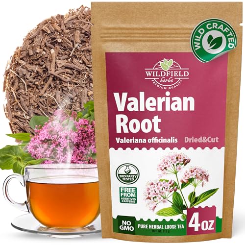 Image of 4 oz. Valerian Root Herb Tea (Valeriana Officinalis) - 113g Dried Valerian Root Herbal Tea Raiz de Valeriana