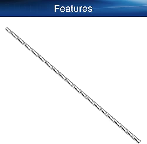 Miniatura 9 de Auniwaig 2 varillas de acero redondas HSS, 0.433 in de diámetro de barra de torno de 5.906 in de largo, para engranajes de eje, taladradora, máquina