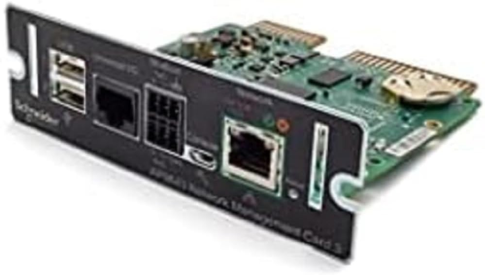 Device Monitoring and Management, Network Management Cards, NMC3 with Environmental Monitoring and Modbus, Secure Remote UPS Management - SmartSlot