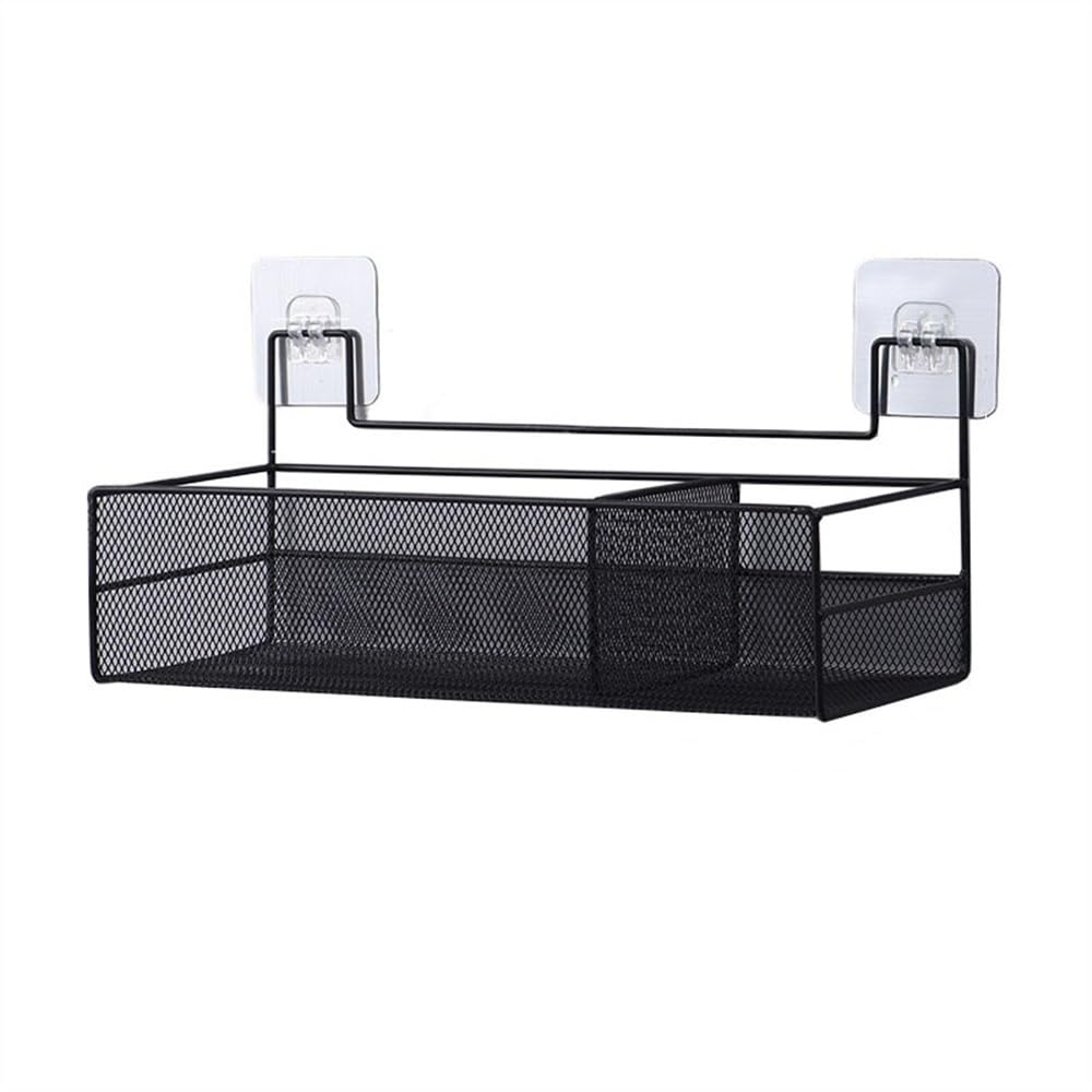 TXGJWRA Shower Caddy Wall Mount Bathroom Caddy with 2 Compartments No Drilling Metal Wire Bathroom Storage Organizer Basket