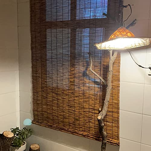 Bamboo Shades For Patio 34X60In 45X60In 64X60In Cordless Bamboo Blinds Outdoor Bamboo Roll Up Shades Vertical Rise And Fall Indoor Protective Curtains Roller Shades For Windows (Size : 60 (W) X 60 (H #TOP3