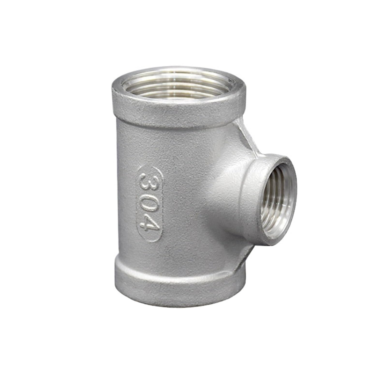 Tee hembra NPT conector reductor de tubería acero inoxidable 304 tres vías 5 piezas