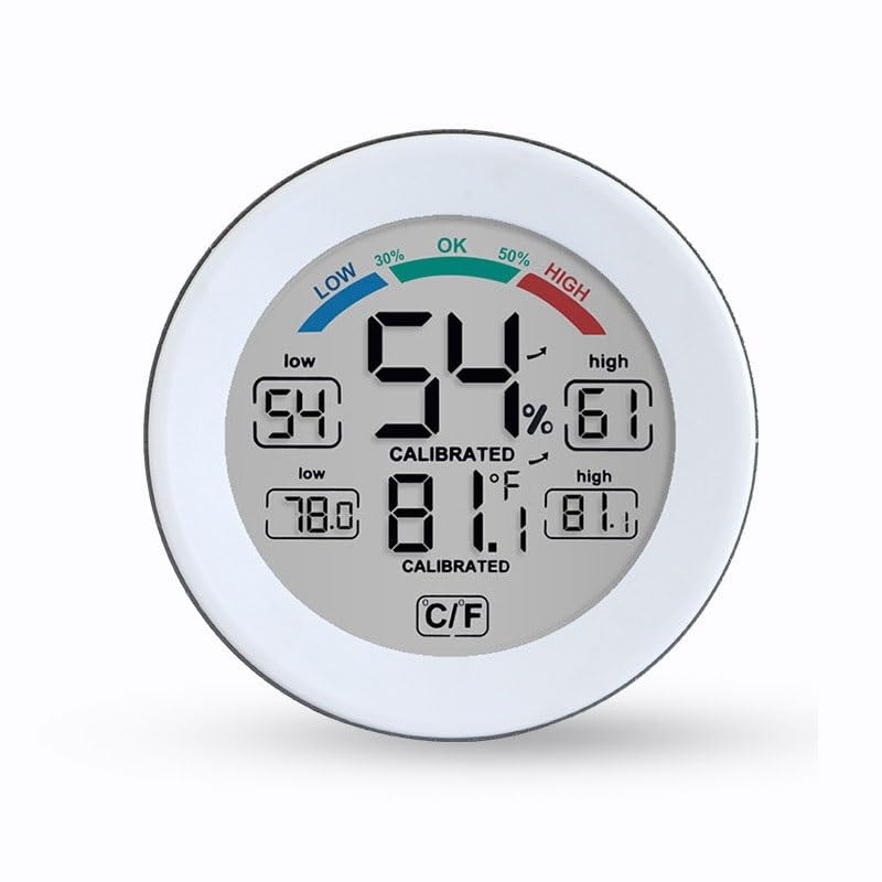 ABS Mini Electronic Thermometer Hygrometer Memory Indoor Touchscreen