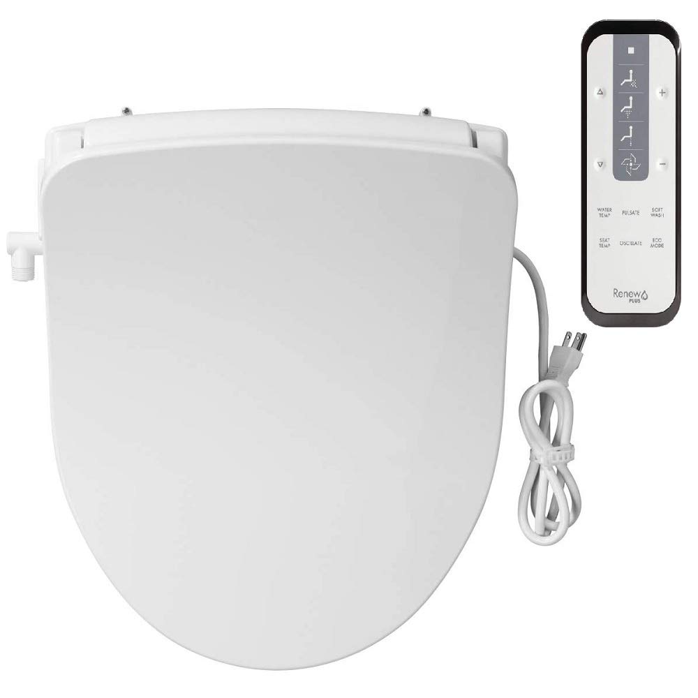 Bemis B1980NL 000 Renew Plus Heated Bidet Cleansing Spa with Warm Air Dryer 3 Wash Functions and iLumaLight