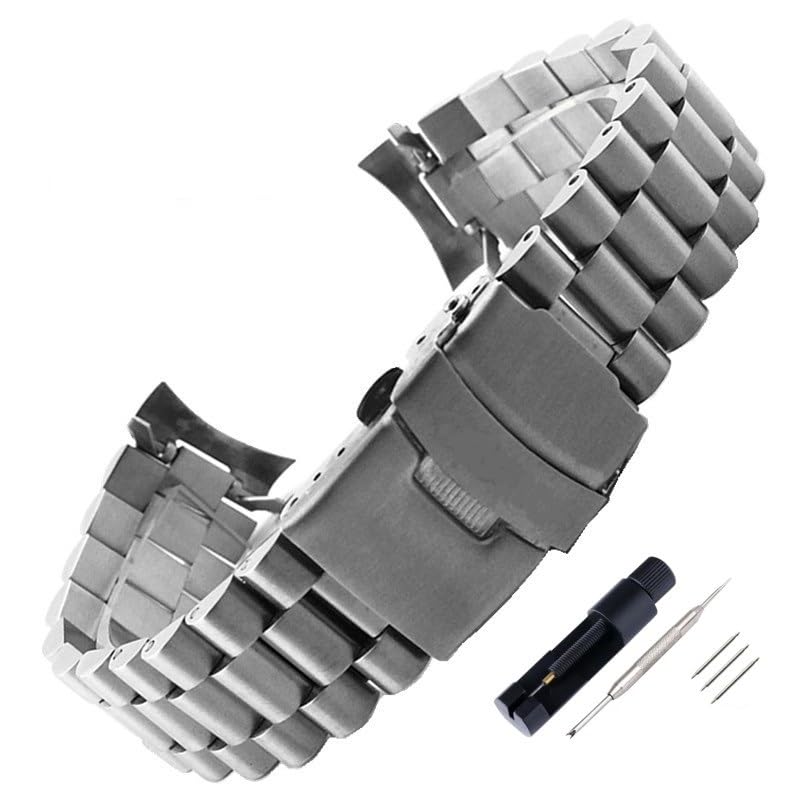 Bracelet montre 22 mm acier inoxydable pour sublimer vos tenues de bureau et de soirée