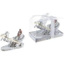 Lunaura Wedding Keepsake - Set of 12 Wedding Couple on Horse Carriage Favors