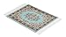 Set of 4 Elegant Carpet Coasters – Fabric with Oriental Designs – Kitchen and Bar Mats