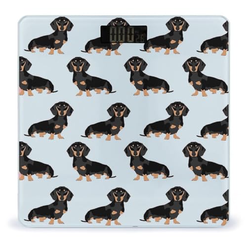 Báscula digital de baño para mascotas Dachshund Weiner