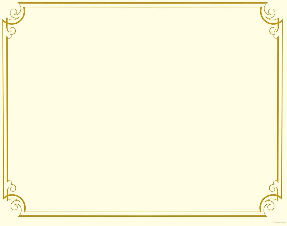 Great Papers! Golden Scroll Gold Foil Certificate, 8.5" x 11", 12 Count (2011859)