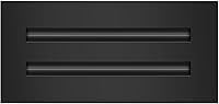 Texas Buildmart 10x4 Modern Black Aluminum AC Vent Cover - Linear Slot Diffuser Grille for Ceiling Wall Floor Heating Cooling