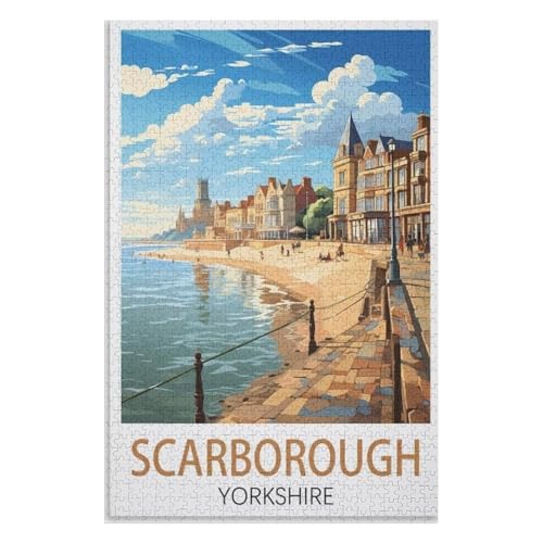 Image of Educational Intellectual, Scarborough Yorkshire,Adults 1000 Piece Jigsaw Puzzle- Christmas,38x26,paper puzzle,AA-841