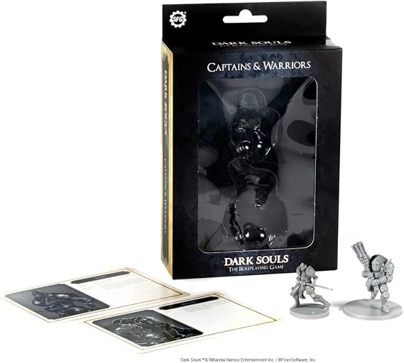 Steamforged Games Dark Souls The Role Playing Game: Captains & Warriors Miniatures & Stat Cards
