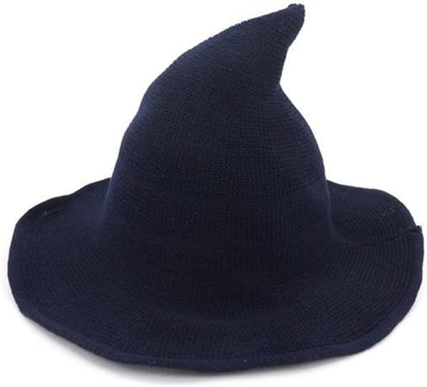 VIDI Witch Hat Men's and Women's Wool Knit Fashion Solid Foldable Along The Warm Autumn Winter Cap 56-58cm