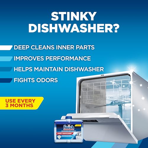 Finish Ultimate Quantum Deep Clean Bundle - Ultimate Dishwasher Detergent Pods (62ct), Jet Dry Rinse Aid (23oz) for Residue & Hard Water, Dishwasher Cleaner (8.45oz) For Grease & Limescale - image 6