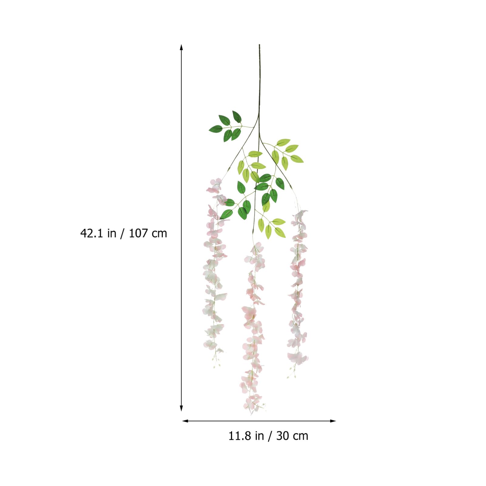 Alipis Künstliche Glyzinien Hängeblumen 18stücke aus Kunststoff Realistisches Aussehen für Hochzeits und Wanddekoration