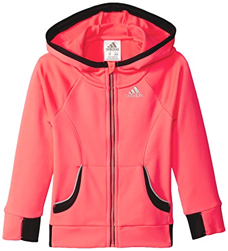 adidas Little Girls' Toddler Track Jacket, Bright Red, 2T adidas Little Girls' Toddler Track Jacket, Bright Red, 2T