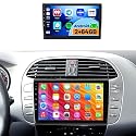 2+64GB Android Autoradio für FIAT Bravo 2008-2013 Wireless Carplay Android Auto, 9'' IPS Touchscreen Radio mit Bluetooth/GPS/Rückfahrkamera/FM/WiFi/SWC/26UI