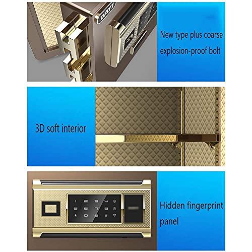 Coffre-fort anti-vol à double sécurité empreinte et code 40 cm - 5