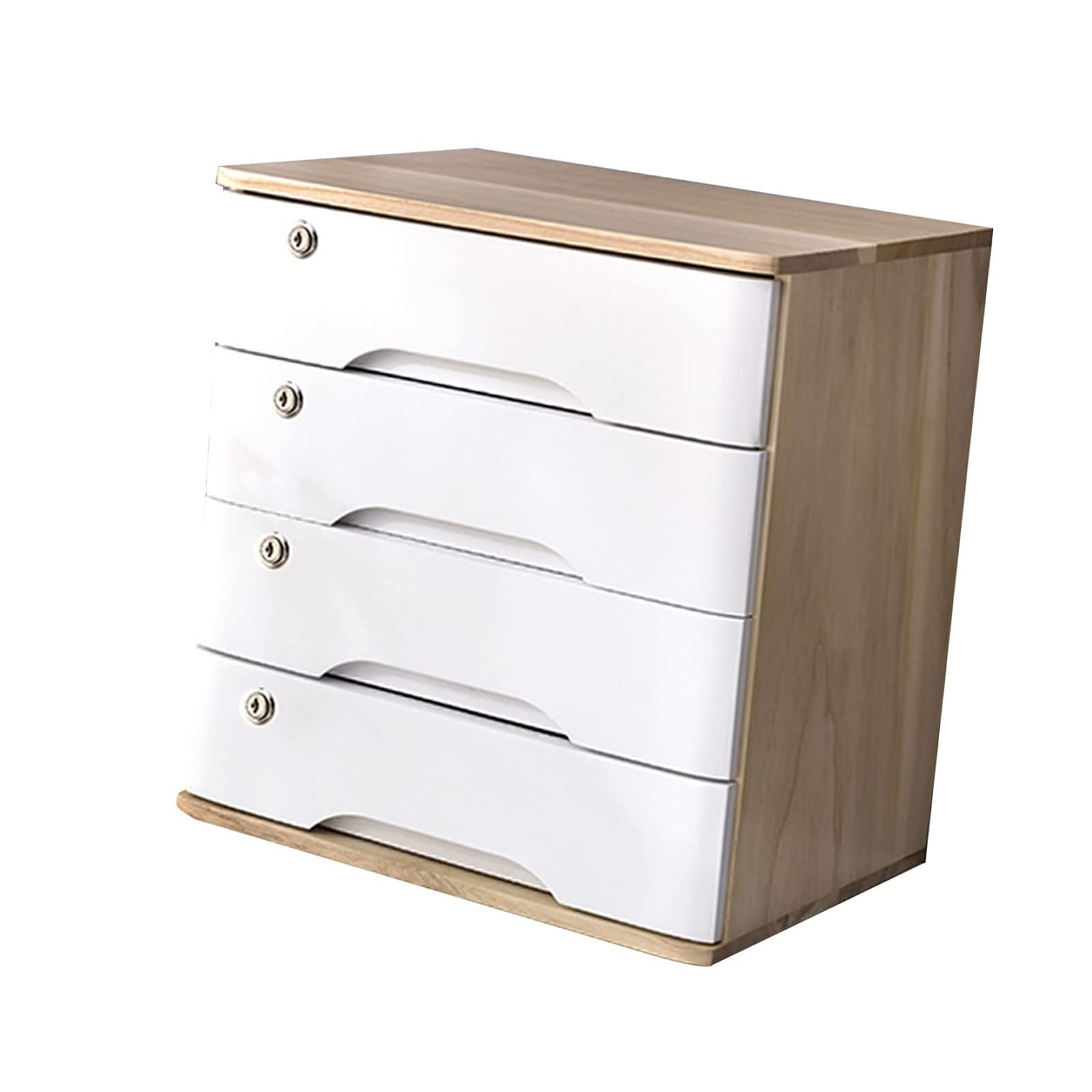 Aioneer C Wooden Desk Storage Box Able Drawers Flat File Abinet Organizer For Documents & Accessories Desk File Storage Solution For Home Or Office 2 Drawers-4 Drawers