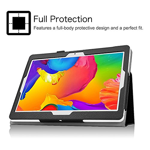 Fintie Case For Zonko K105 10.1, Meize 10, Dragon Touch Notepad K10 / Max10 10.1 Tablet, Premium Pu Leather Stand Cover For Lectrus, Victbing, Hoozo, Winsing 10 Android Tablet, Black #TOP6