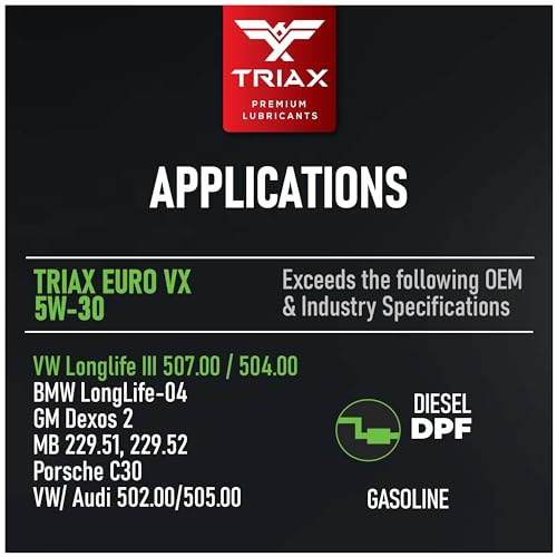 Aceite de motor Triax 5W-30 Full Synthetic Ester 1 Quart miniatura 2