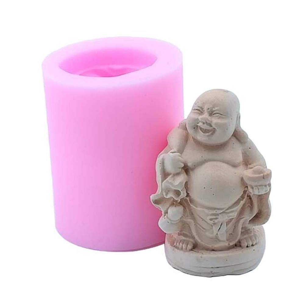 2 Buddha Silikonformen - Für Kerzen, Seife & Harz, 7-7,5cm Größe