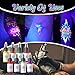8 Colors UV Tattoo Ink Set,15ml Professional Fluorescent Ink Glow in The Dark Tattoo Ink Blacklight Ink,0.5oz/Bottle Neon Tattoo Ink Invisible