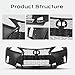 KARPAL Front Bumper Grille Kit Fit for 2006-2012 Lexus IS250 IS350 F Sport Style Conversion to 2021+
