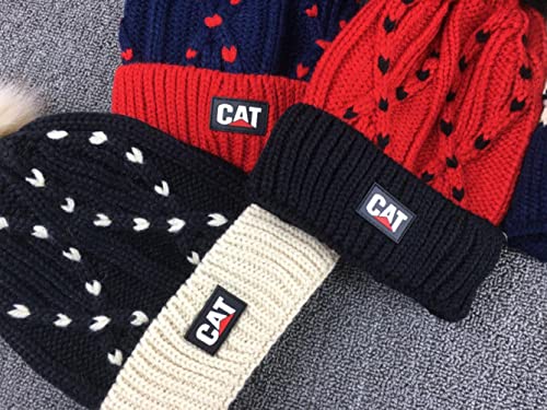 Gorro de punto para niños con bufanda y tapas de peluche 3