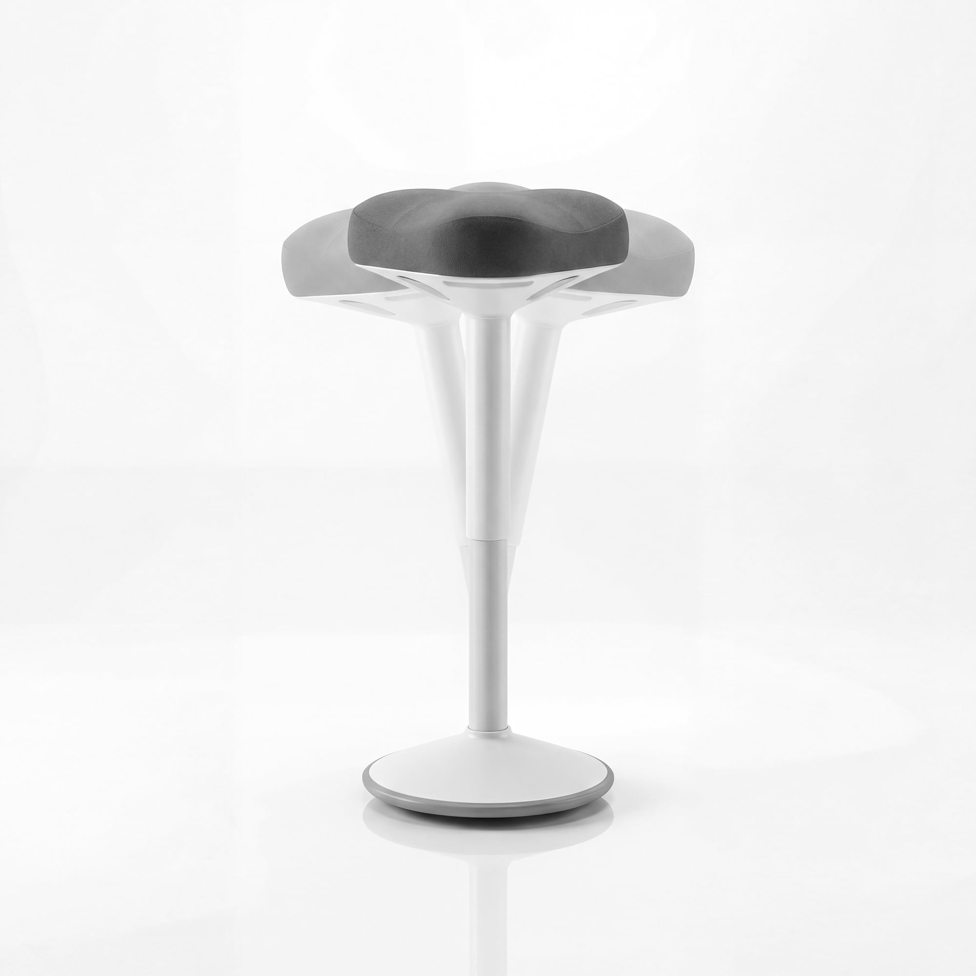 Jan Nowak Taburete ergonomico Regulable 58-83 cm Giratorio 360 Asiento Activo oscilante Taburete Oficina Profesional Taburete Laboratorio Resistente hasta 130 kg