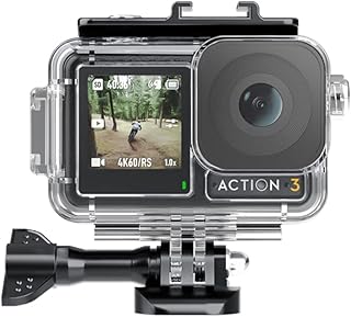 Linghuang 40M Waterproof Case for DJI Osmo Action 4 / Osmo Action 3, Underwater Protective Case with Aluminum Screw and Quick Release Buckle for DJI Action 3 Camera Diving Accessories