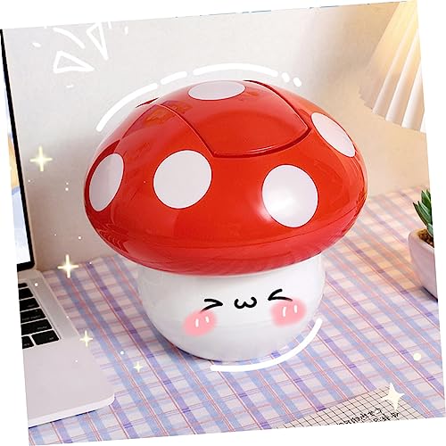 Caneca de basura rectangular compacta para escritorio miniatura 3