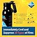 Lithium-Ion Fire Suppressant by Battery Ice | Patented Technology | Compact Fire Aerosol Spray for Home, Garage and Office | Non-Toxic, Eco-Friendly & Easy to Use (Single)