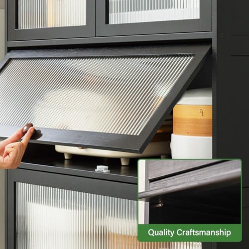 Armoire de rangement avec portes : buffet multifonction pour cuisine