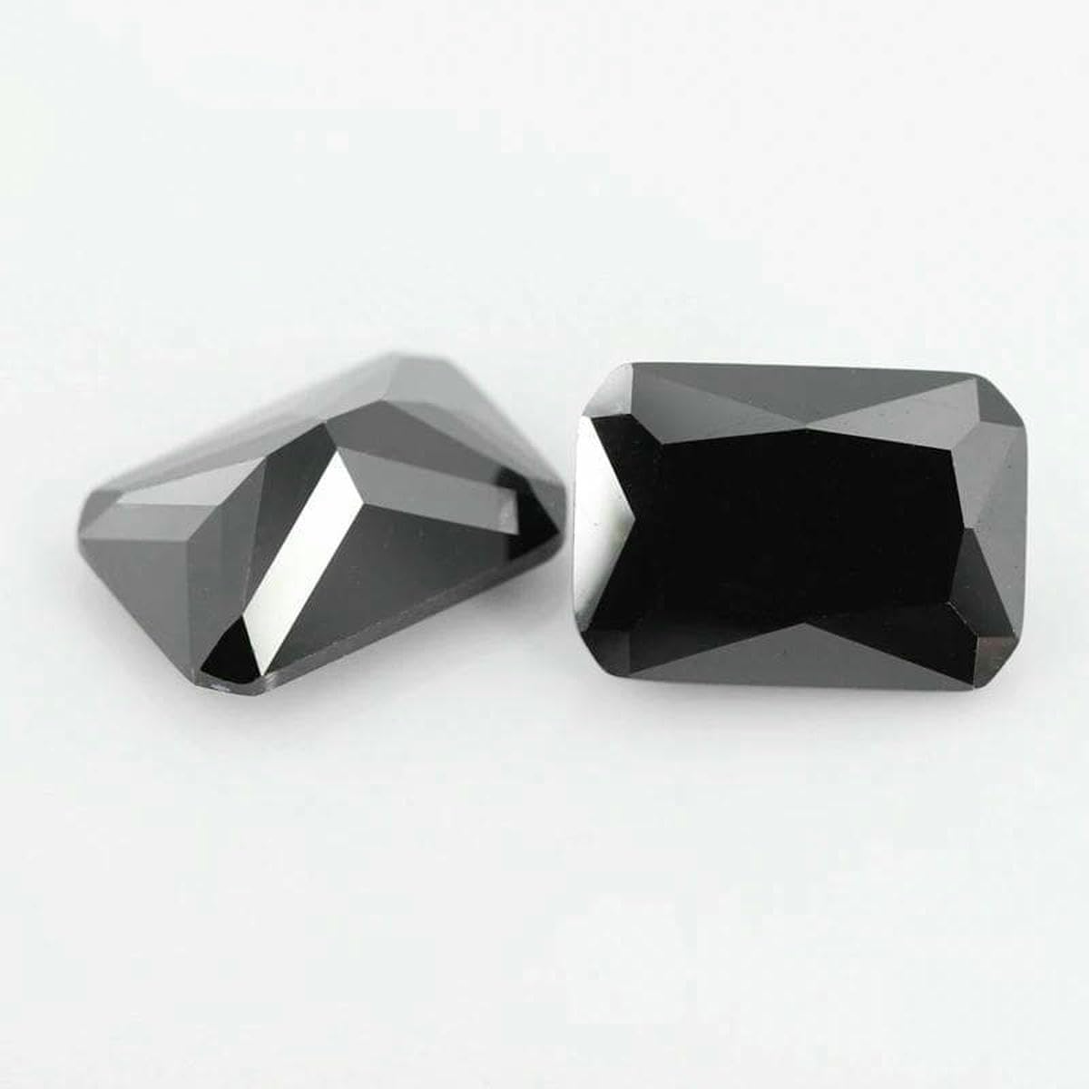 Cuentas sueltas de espinela natural negra, forma ovalada, forma de pera, para hacer joyas DIY (forma ovalada, 6 x 8 mm, 50 unidades)
