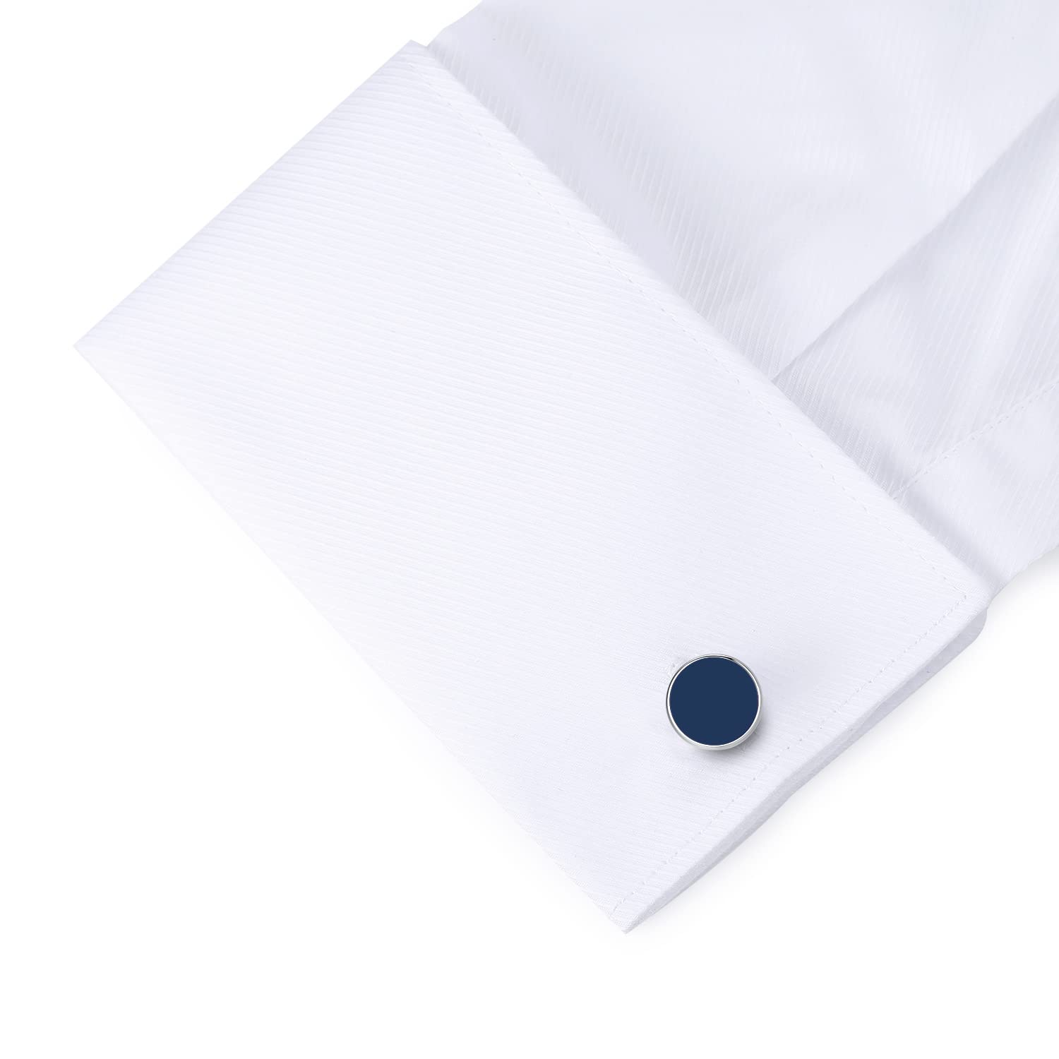 HONEY BEAR gemelli da polso uomo - conchiglia di mare bianco rotonda/agata Onice nero camicia Rotondo per matrimonio Commercio Regalo