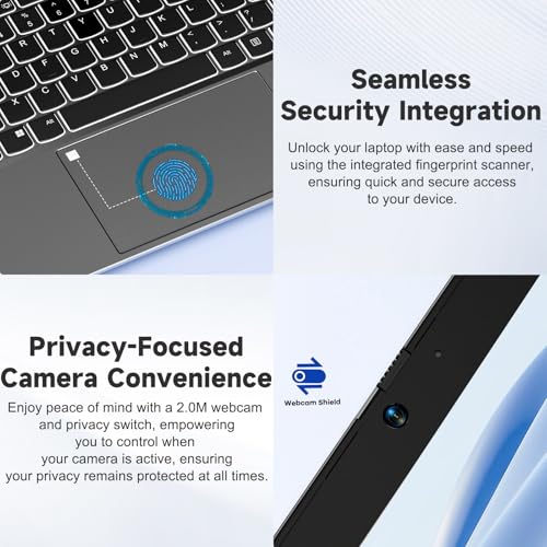 Image of NIMO 17.3 inch FHD IPS Laptop, Intel Core i3-1215U (Beats i5-1135G7 Class), 32GB RAM, 1TB SSD, Windows 11 Home, Wi-Fi 6, Backlit Keyboard, Fingerprint, USB-C 65W Fast Charge, Bluetooth 5.2, 180 View