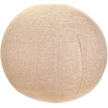 kowaku Ball Cover Exercise Ball Cover with Convenient Carry Handles Storage Balance Ball Cover Birthing Sitting Balls Chair Protector, Beige 55cm