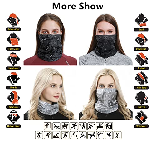 Image of VANCROWN Headband Neck Gaiter Head Wrap Headwear Face Mask Magic Scarf Bandana for Men and Women