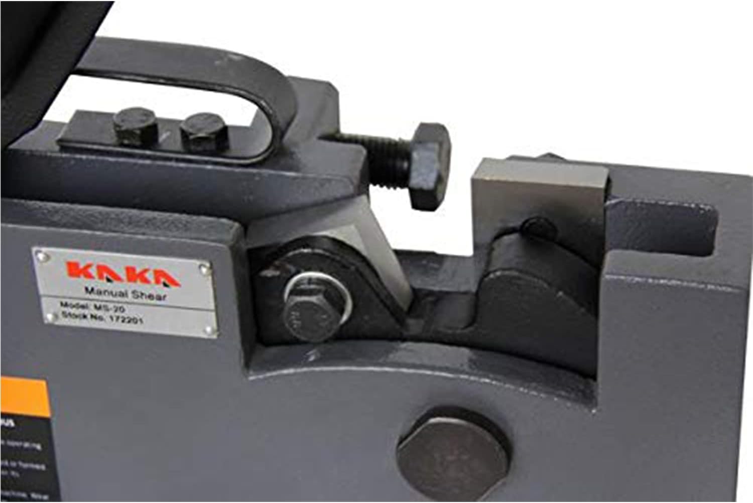 KAKA INDUSTRIAL Manual Sheet Metal Shear | Cuts Round Steel up to 0.95 inch, Rebar, Flat Bar, Square Steel, Rod | Heavy-Duty Benchtop Tool MS-24 for Metalworking, Construction, and DIY Projects