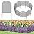 DAMEING Mesh Decorative Garden Fence 10 Pack, Total 24in(H) x10ft(L) Garden Fence Animal Barrier, Rustproof Metal Wire Fences for Yard, Garden Fence Border for Dogs Rabbits, Black