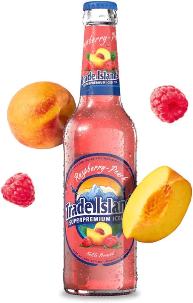 Trade Islands Iced Tea Raspberry-Peach 25 Flaschen je 0,33l, incl Mehrweg Pfand