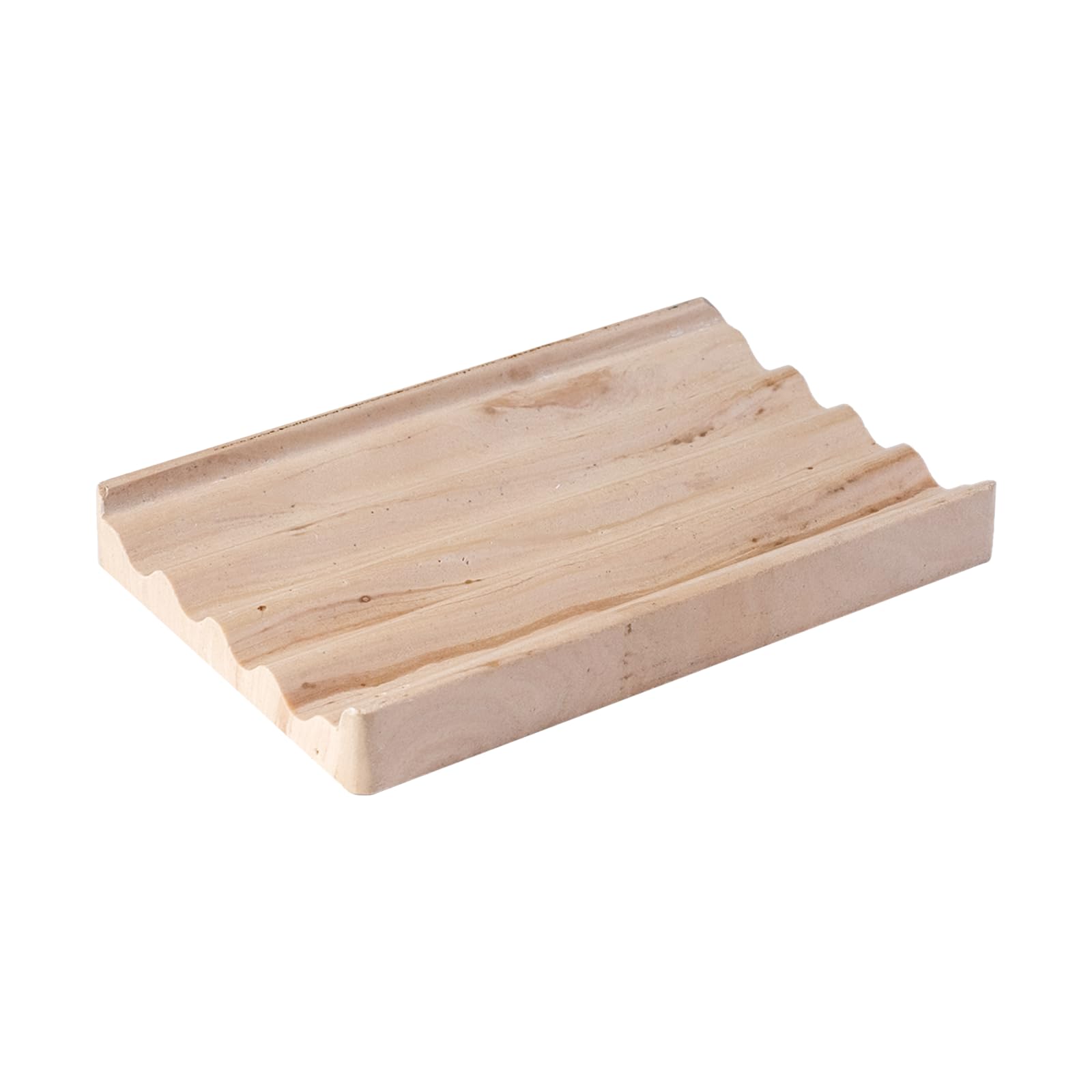 Karibiber Marble Soap Dish, Rectangular, Phalodi, for Shower, Kitchen, Bathroom, Executive Indian Natural Stone Soap Tray