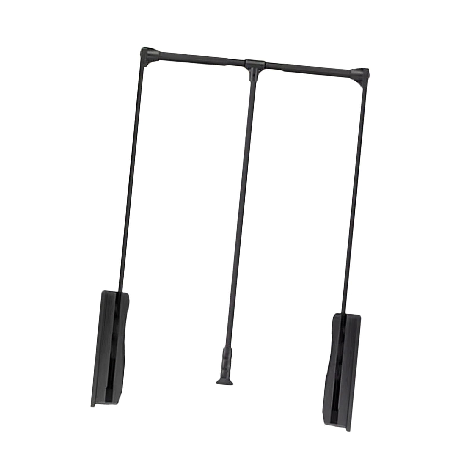 Barre de penderie escamotable réglable gain de place de 55 à 125 cm pour rangement armoire